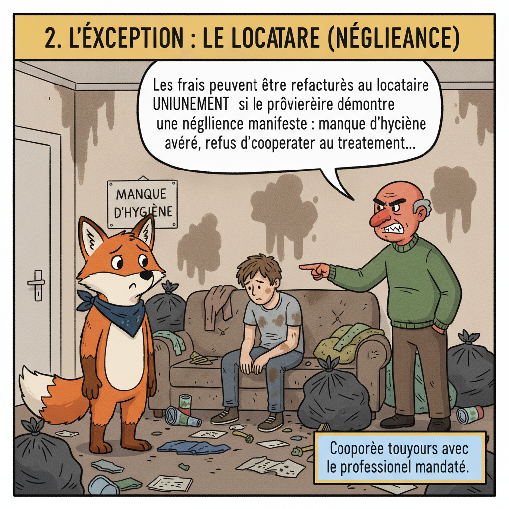 2. L'exception : le locataire (négligence)
